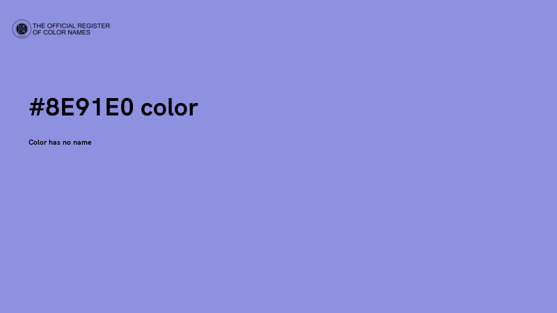 #8E91E0 color image