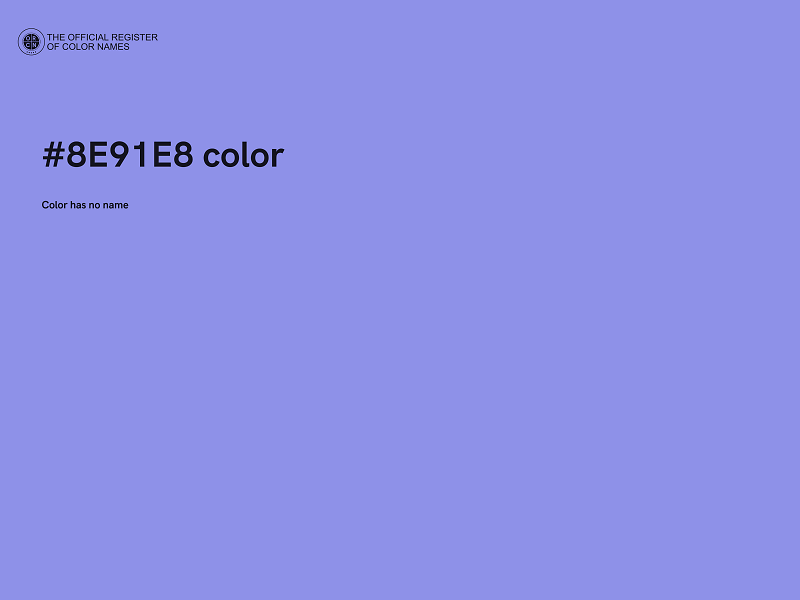 #8E91E8 color image