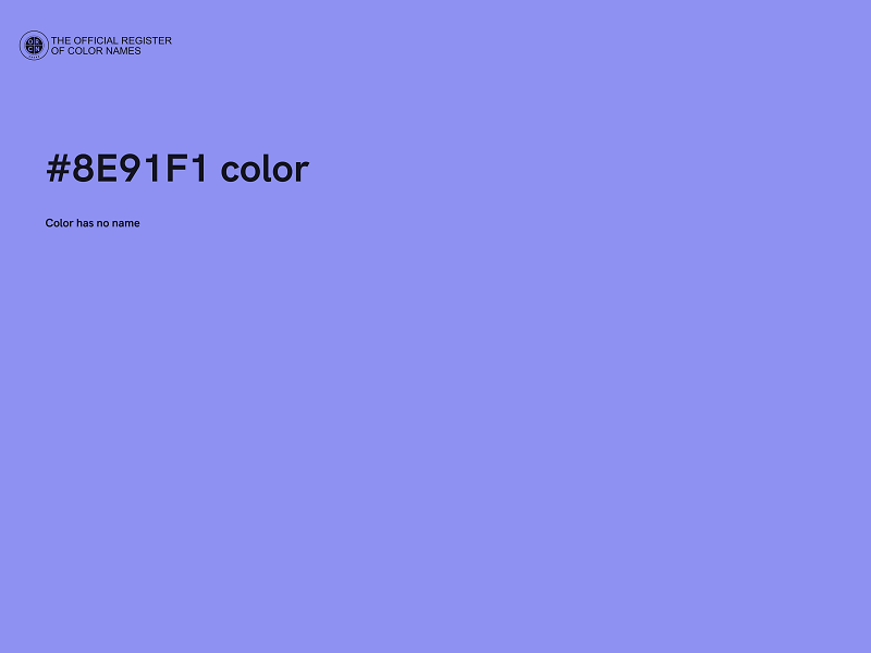 #8E91F1 color image