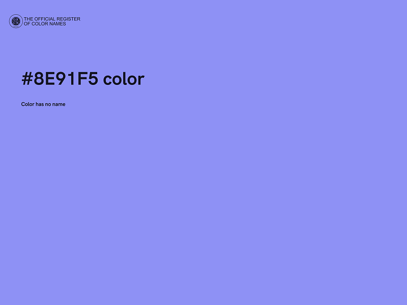 #8E91F5 color image