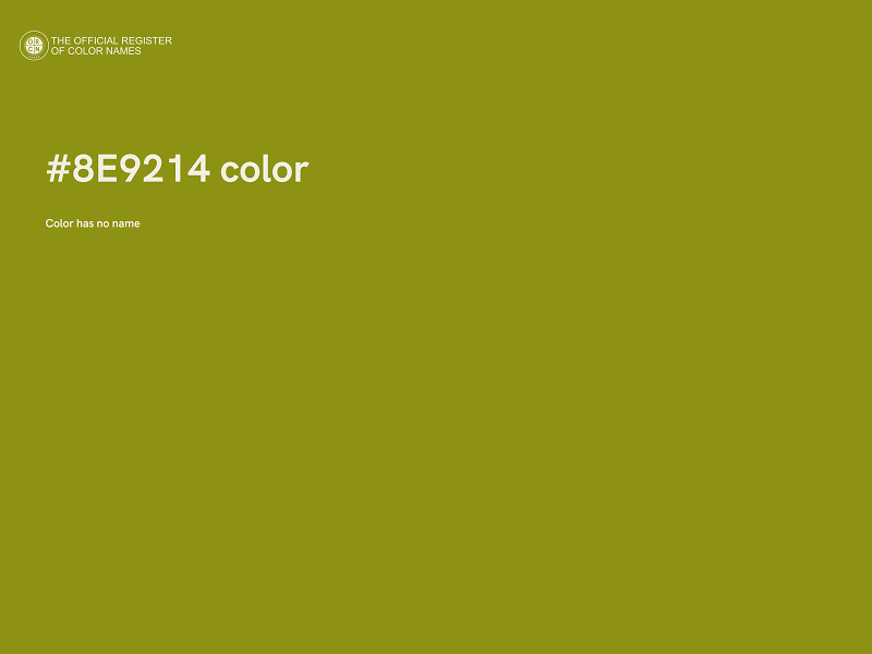 #8E9214 color image