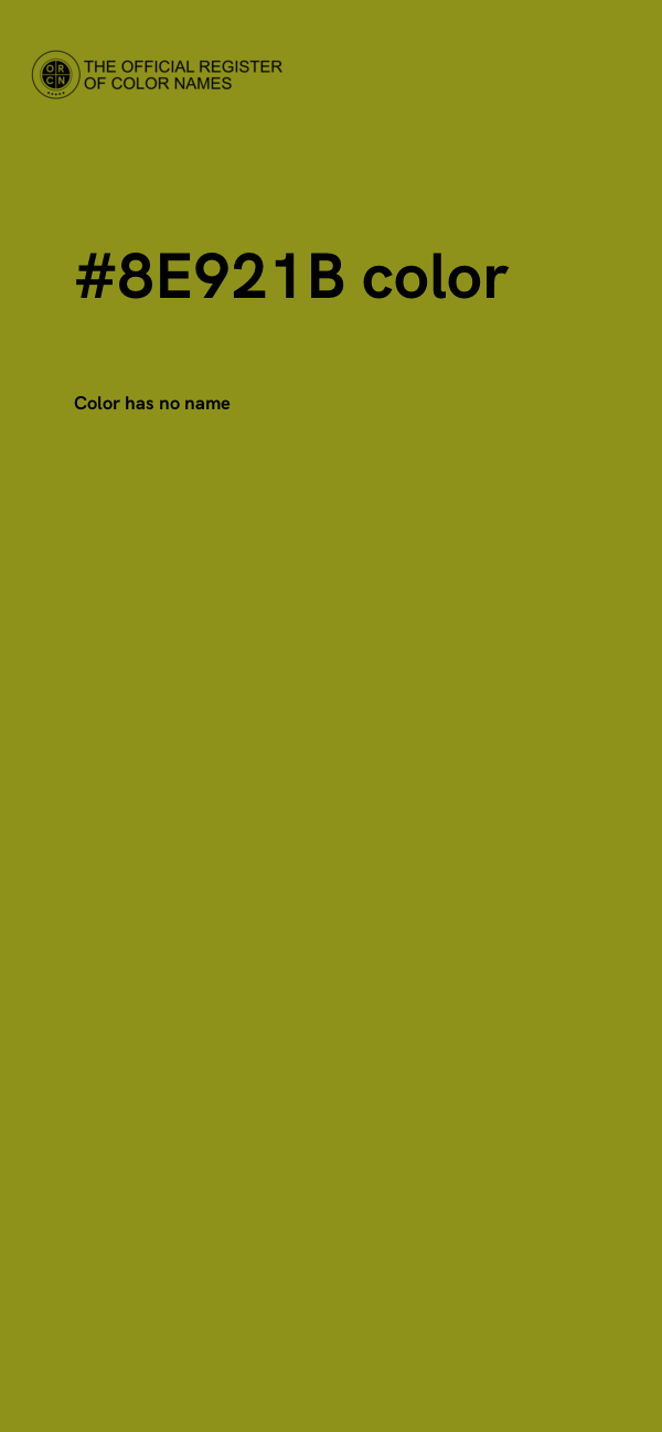 #8E921B color image