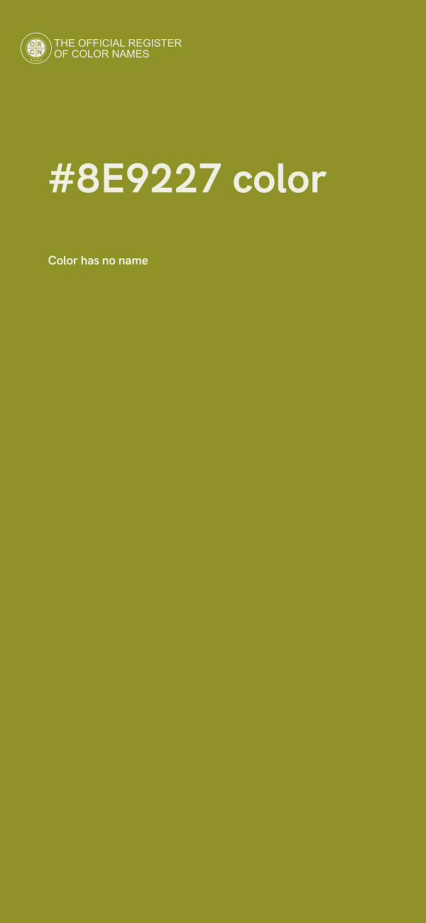#8E9227 color image