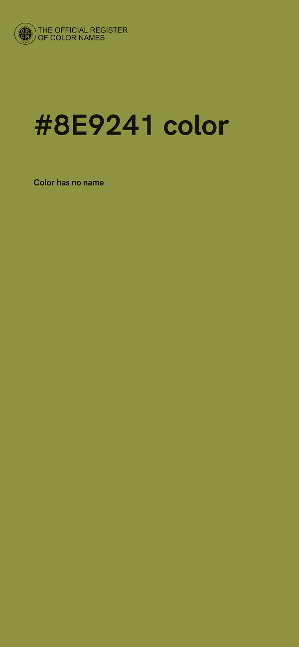 #8E9241 color image