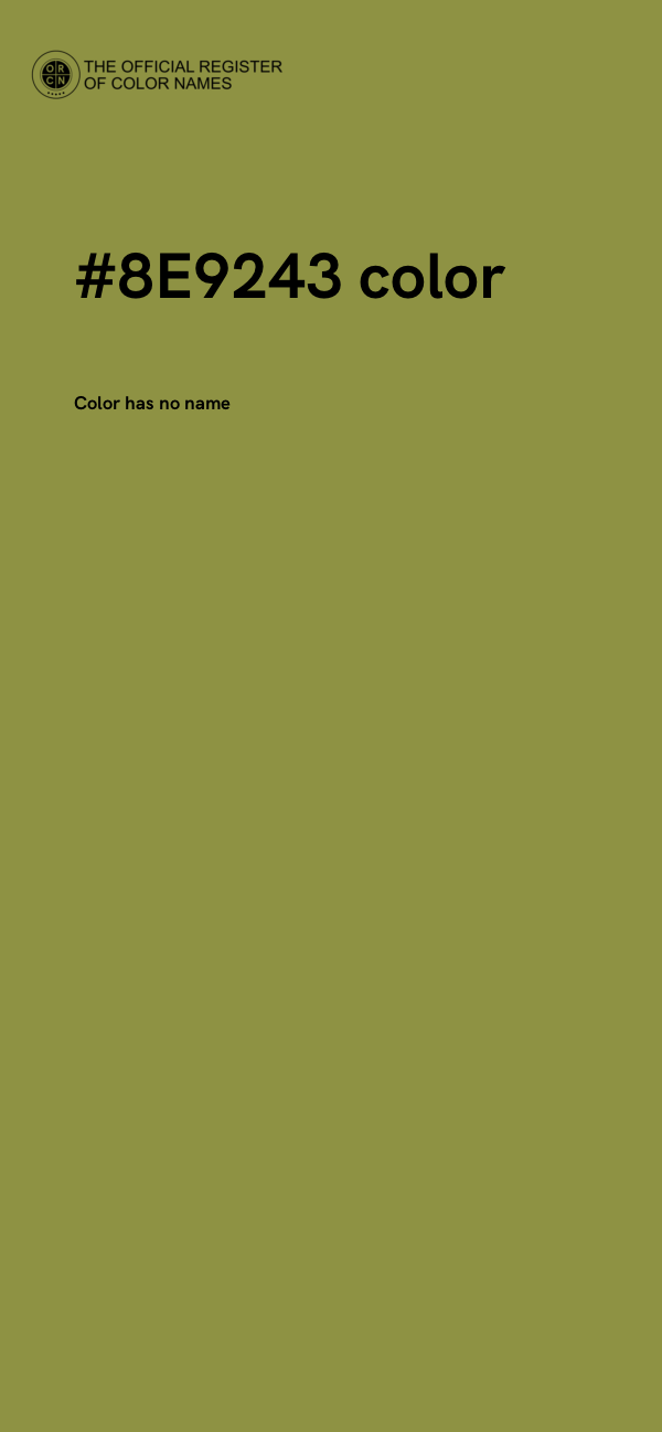 #8E9243 color image