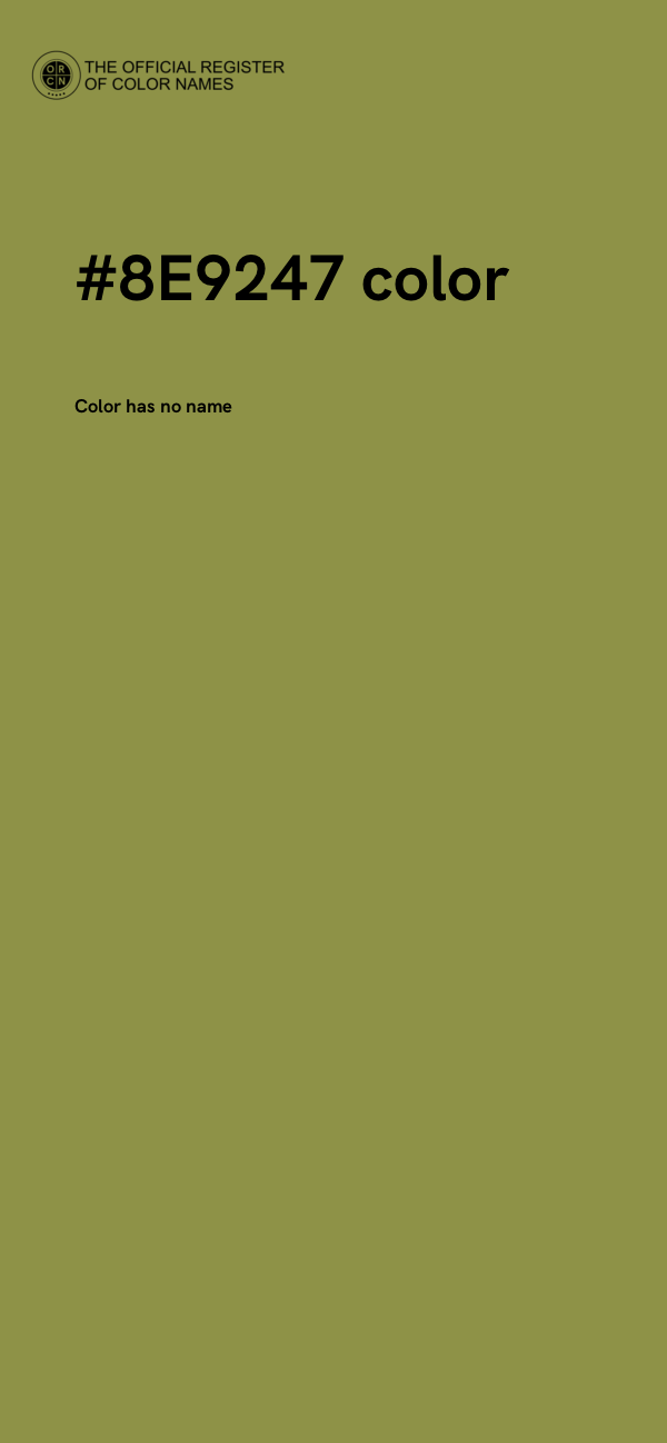 #8E9247 color image