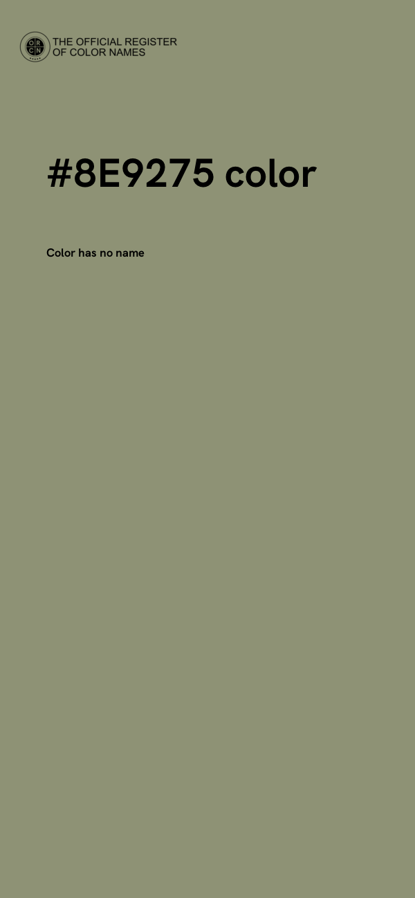 #8E9275 color image