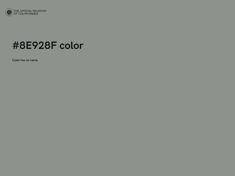 #8E928F color image