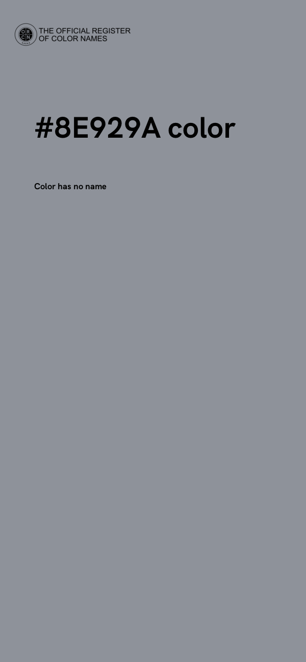 #8E929A color image