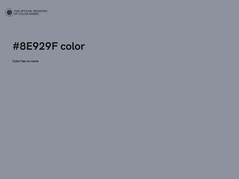 #8E929F color image