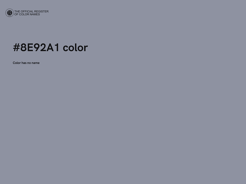 #8E92A1 color image