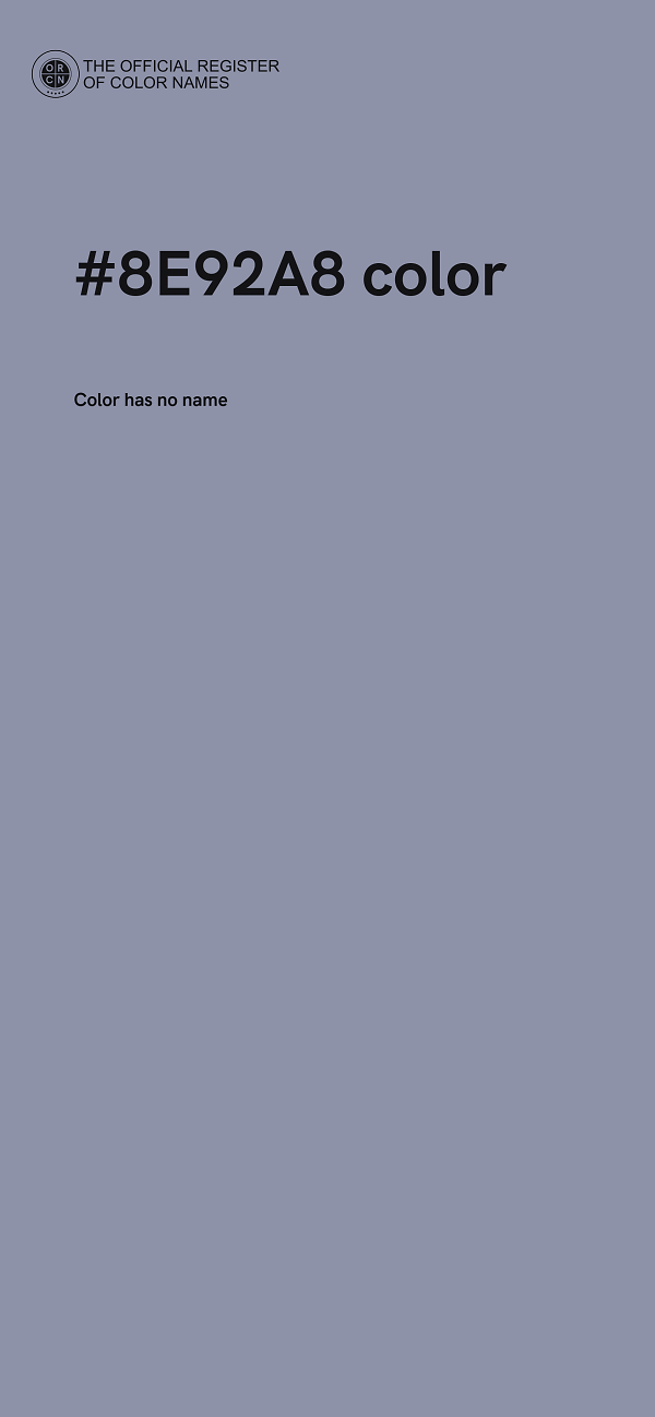 #8E92A8 color image