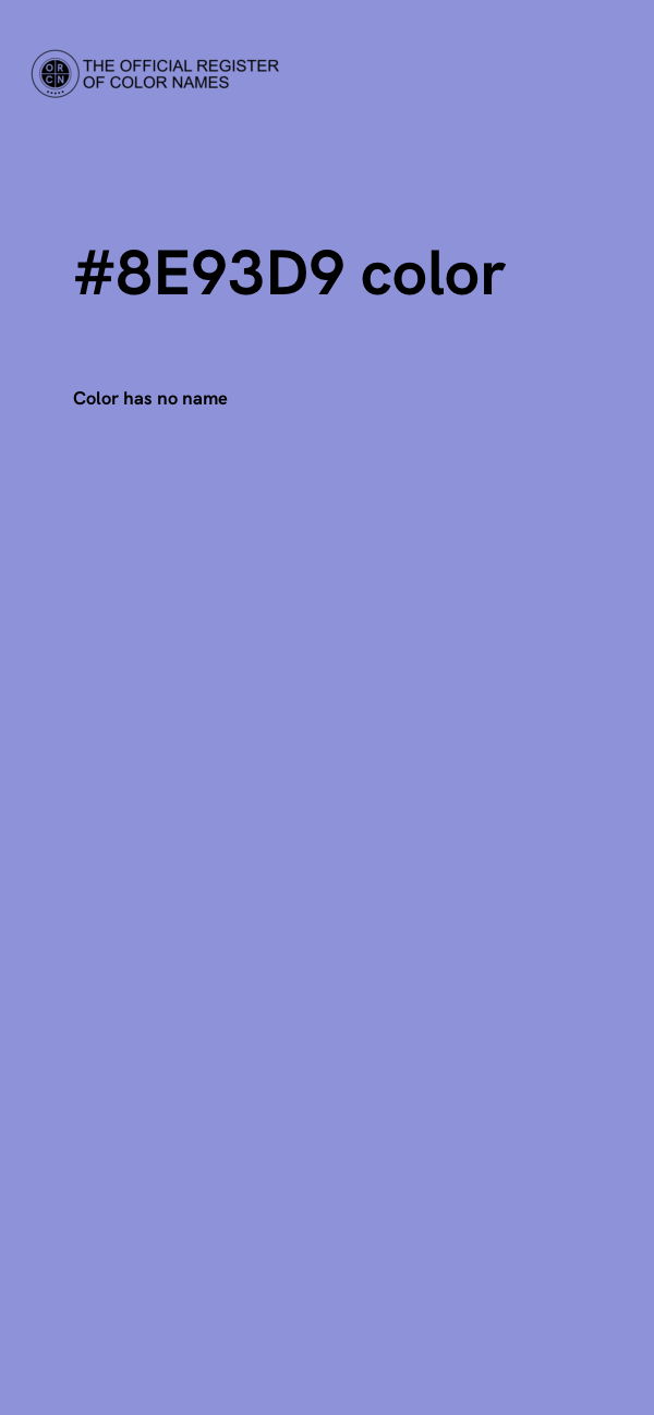 #8E93D9 color image