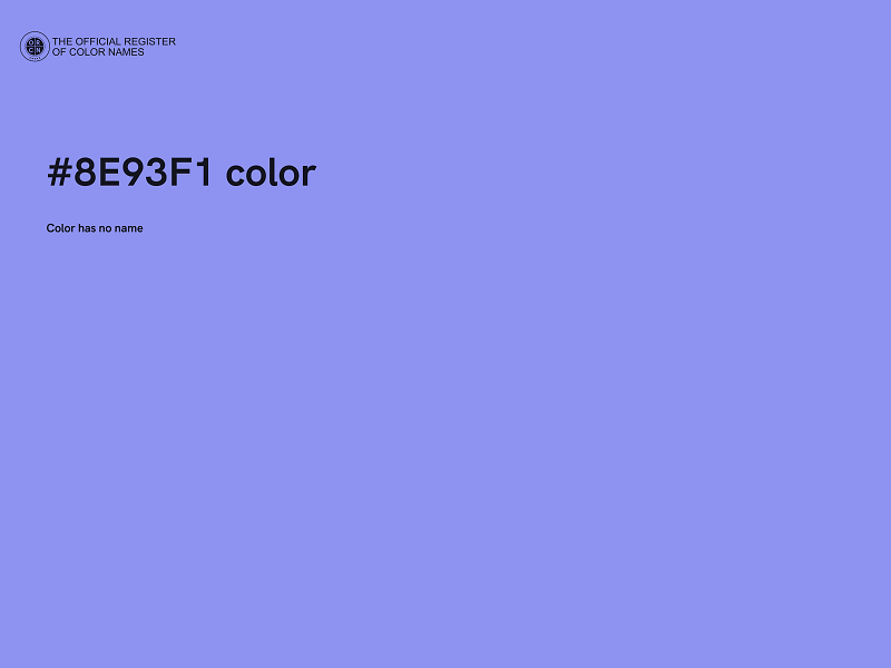 #8E93F1 color image