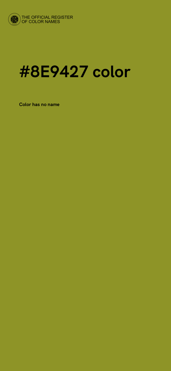 #8E9427 color image
