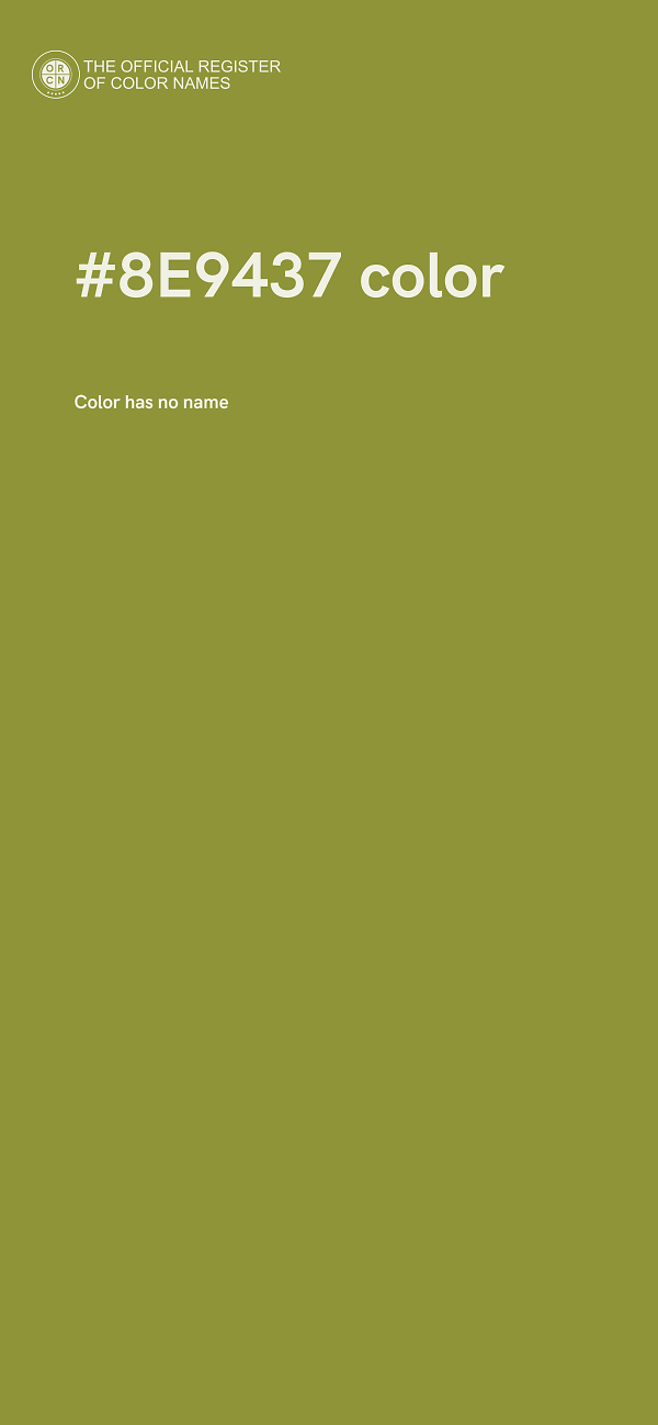 #8E9437 color image