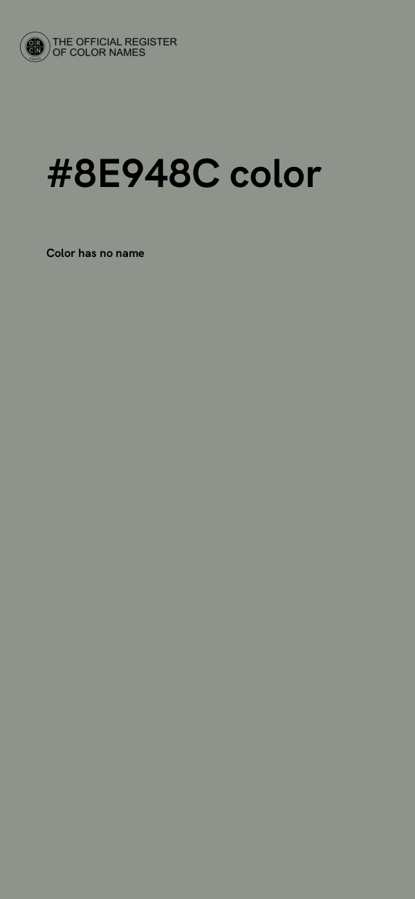 #8E948C color image
