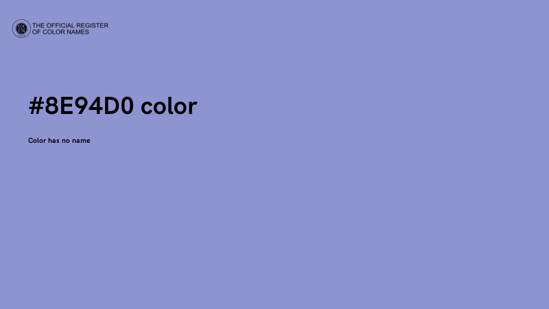 #8E94D0 color image