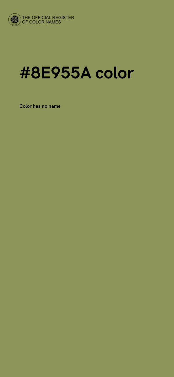#8E955A color image