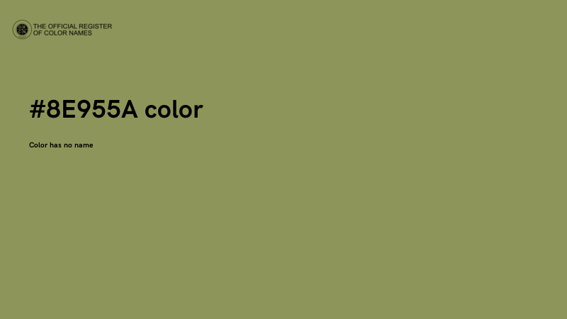 #8E955A color image