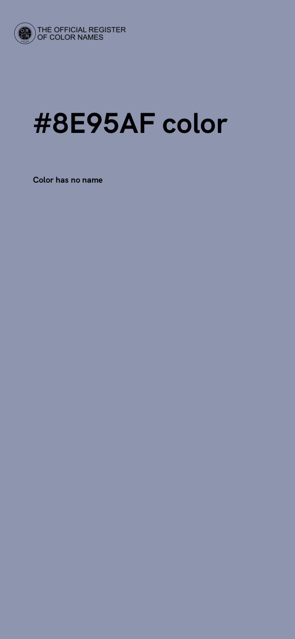 #8E95AF color image