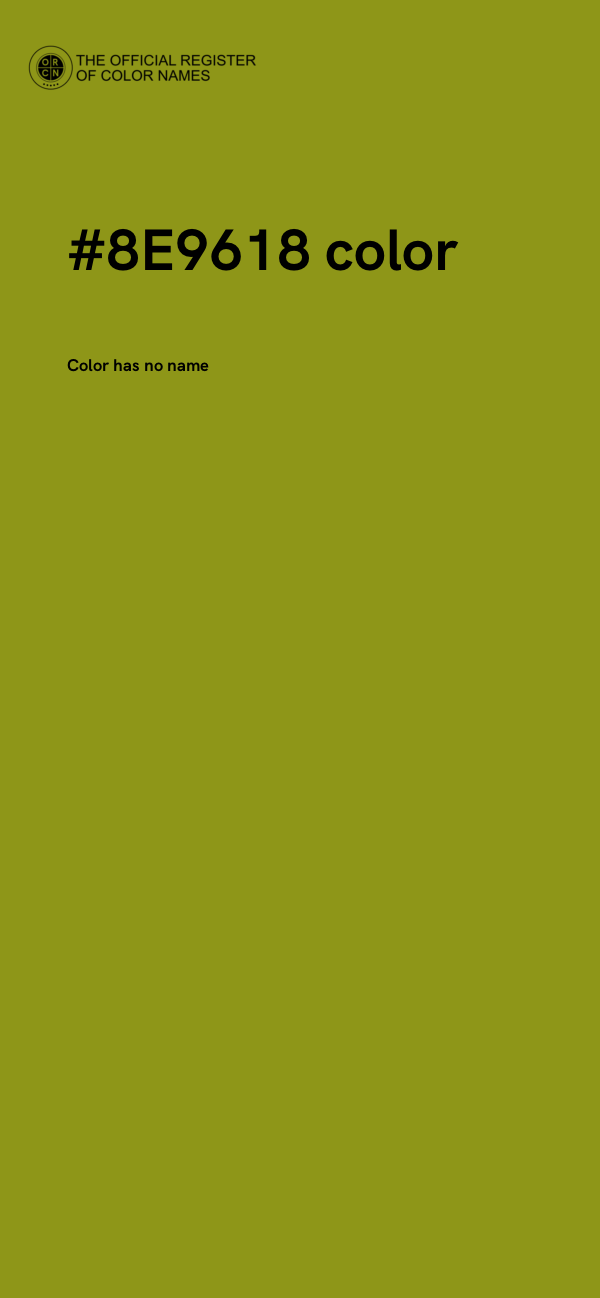 #8E9618 color image