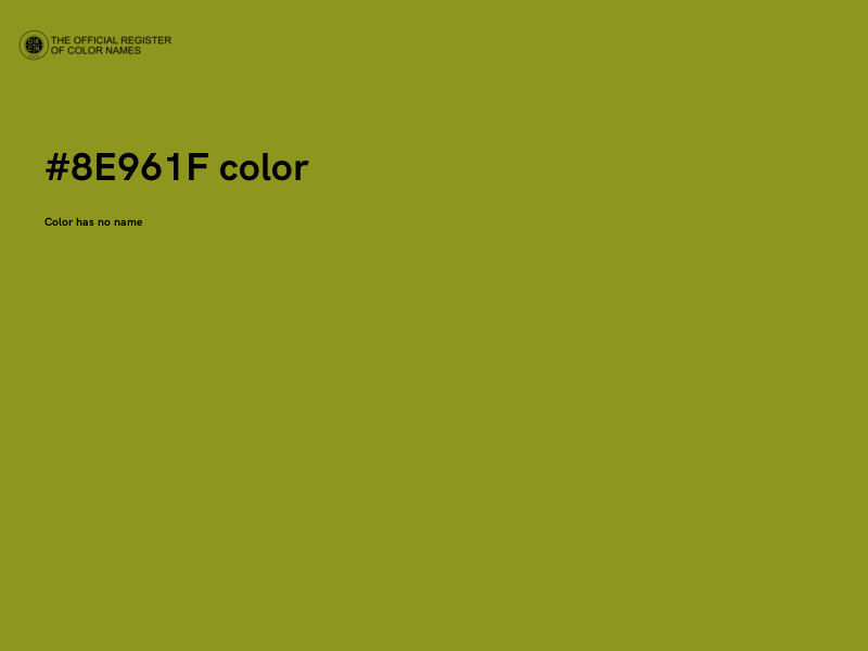 #8E961F color image
