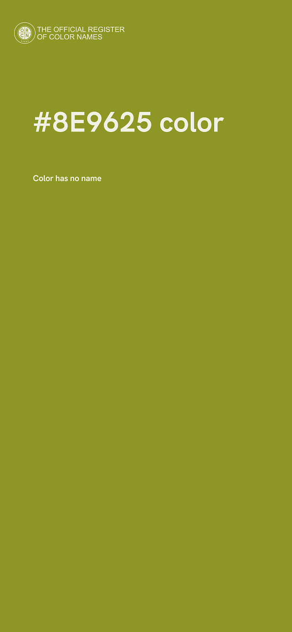 #8E9625 color image