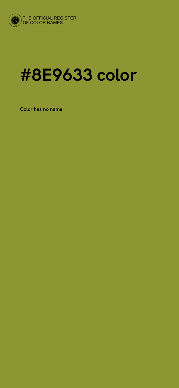 #8E9633 color image