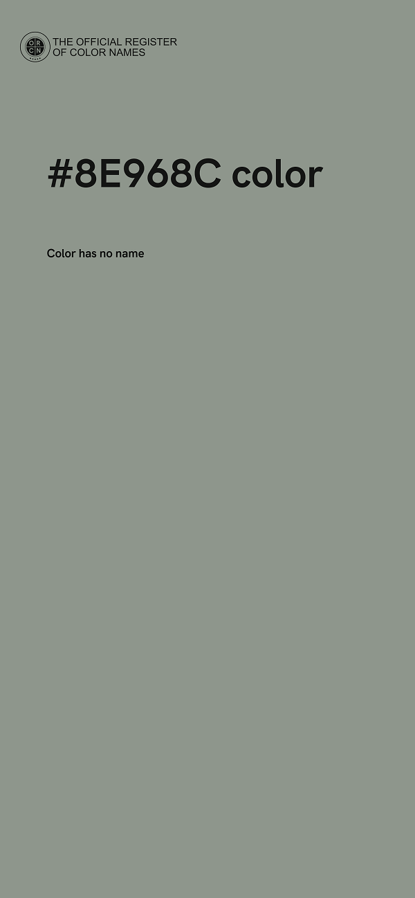#8E968C color image