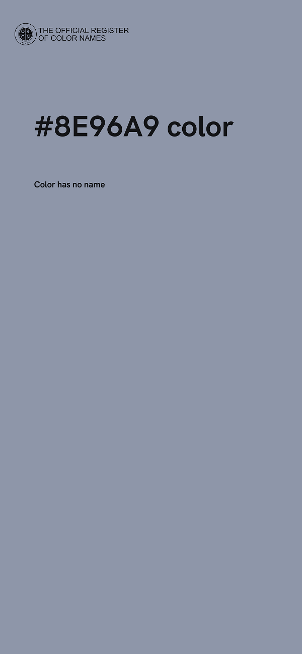 #8E96A9 color image