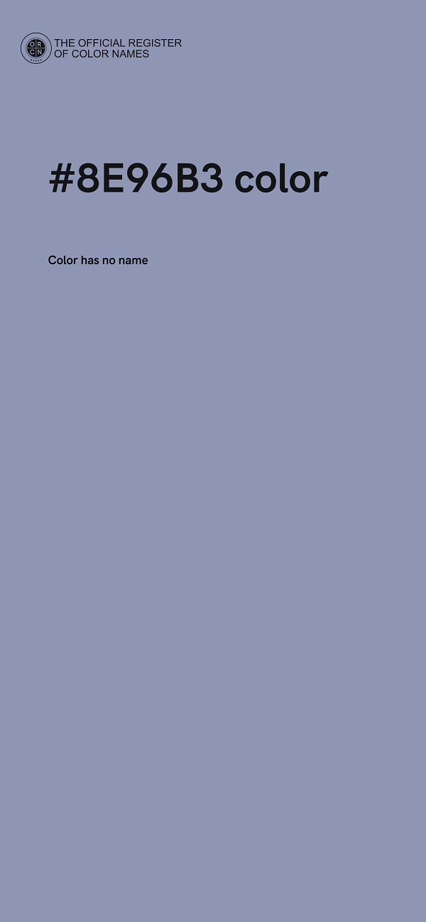 #8E96B3 color image