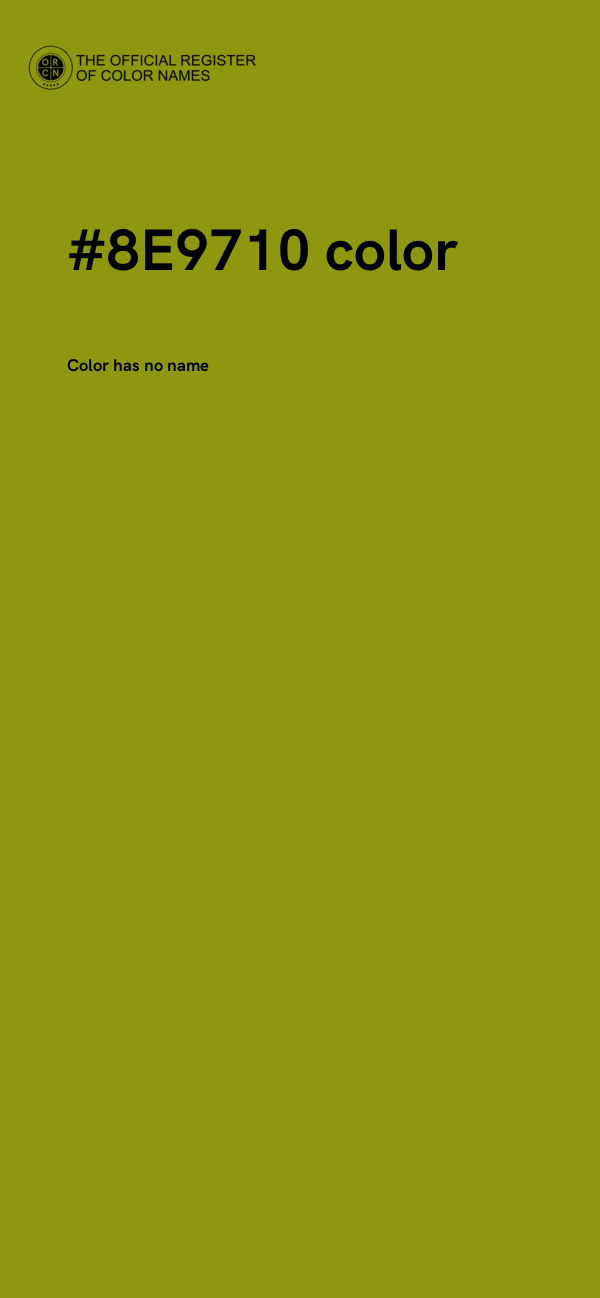 #8E9710 color image