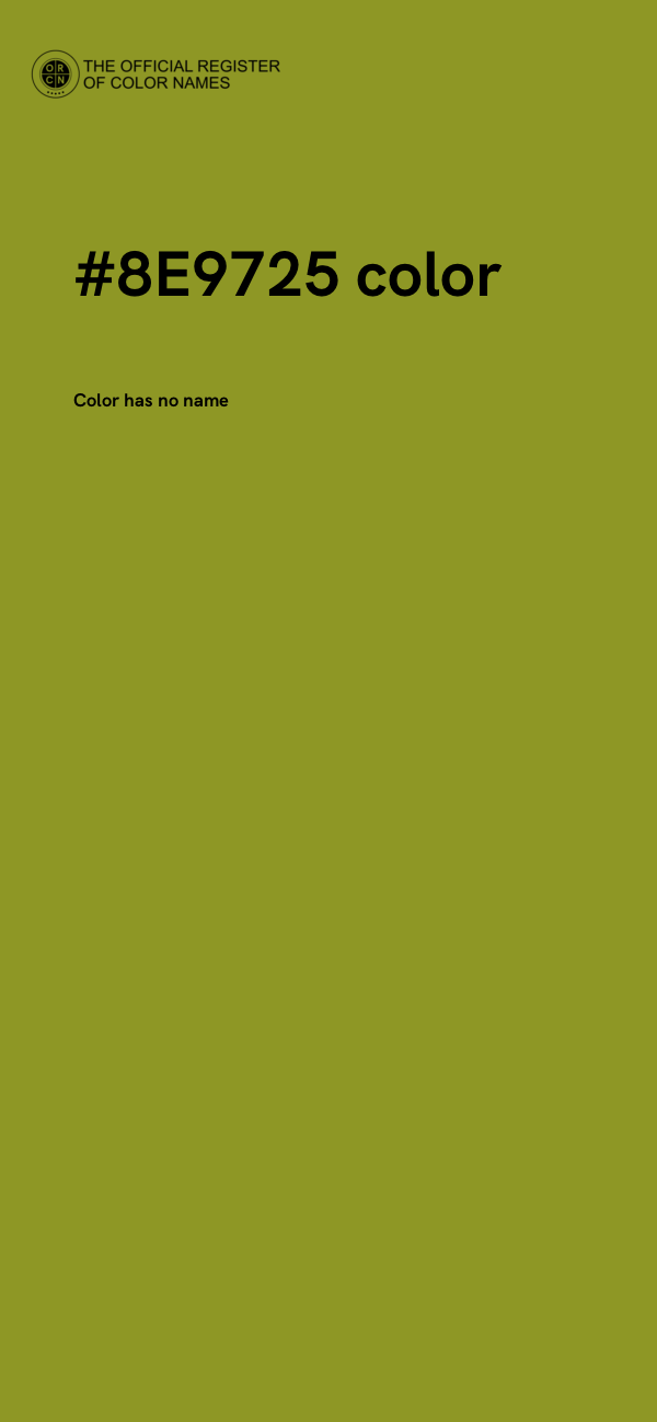 #8E9725 color image
