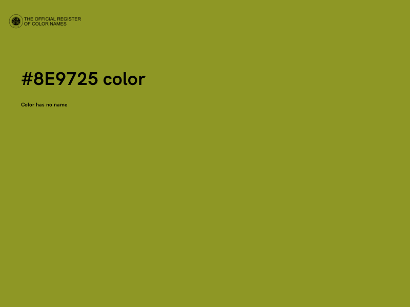 #8E9725 color image