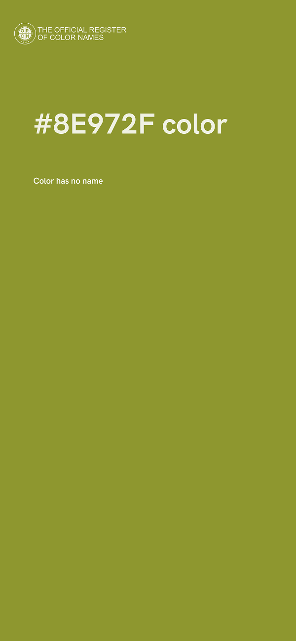#8E972F color image