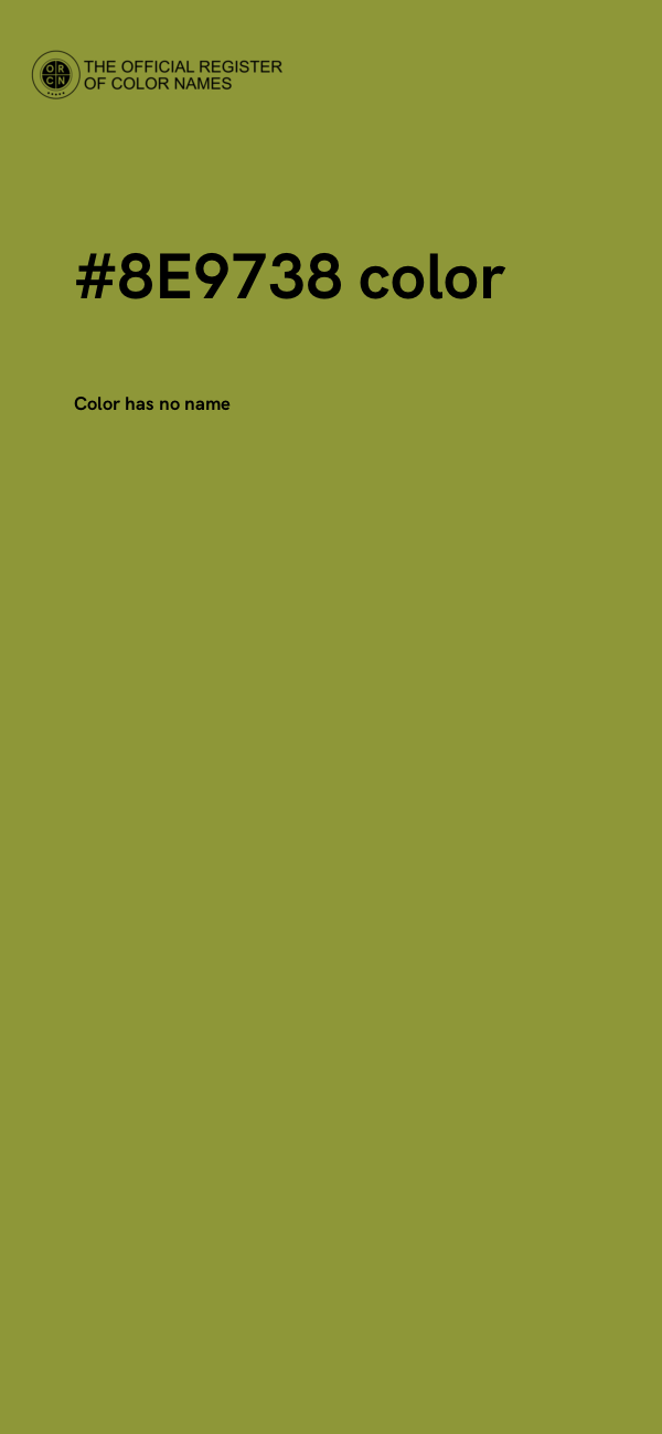 #8E9738 color image