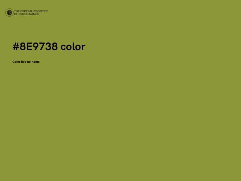 #8E9738 color image