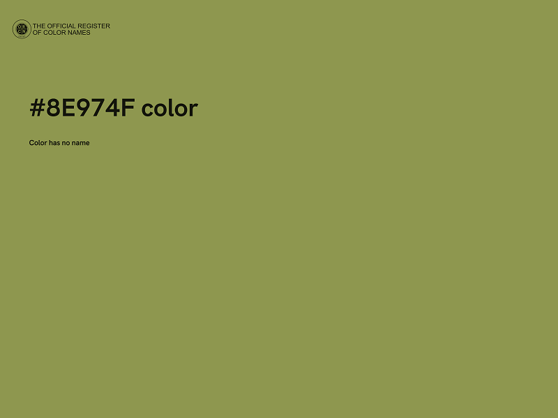 #8E974F color image