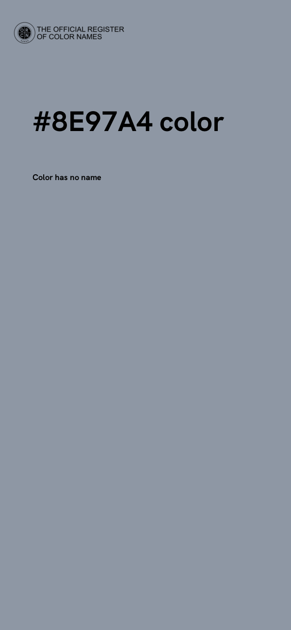 #8E97A4 color image