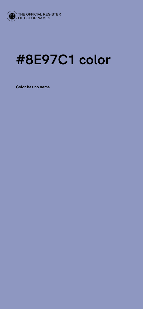 #8E97C1 color image