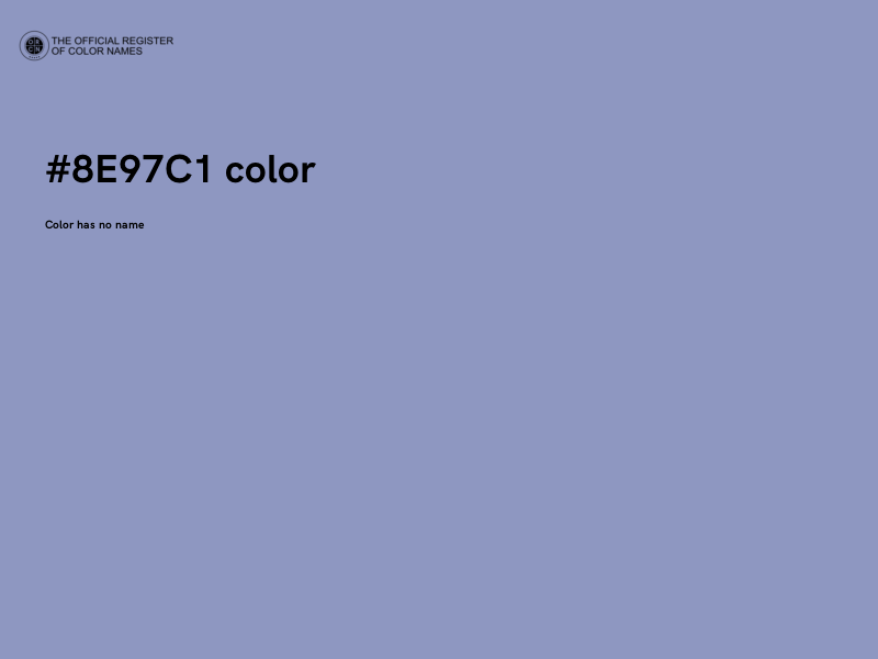 #8E97C1 color image