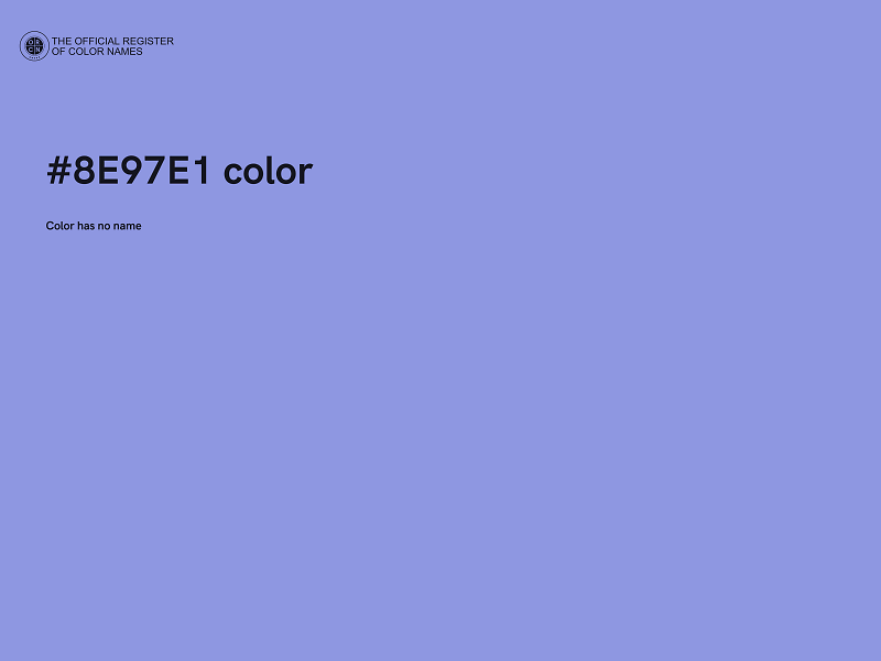 #8E97E1 color image