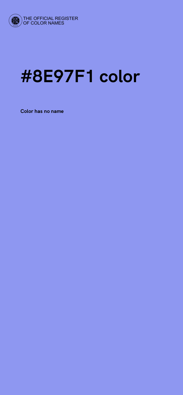 #8E97F1 color image