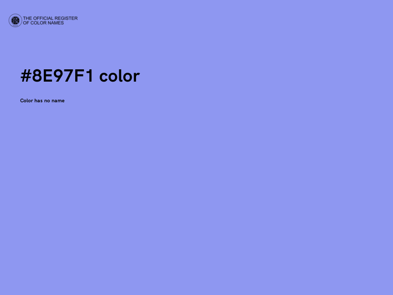 #8E97F1 color image