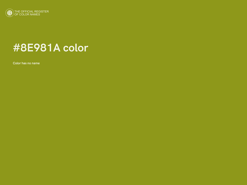 #8E981A color image