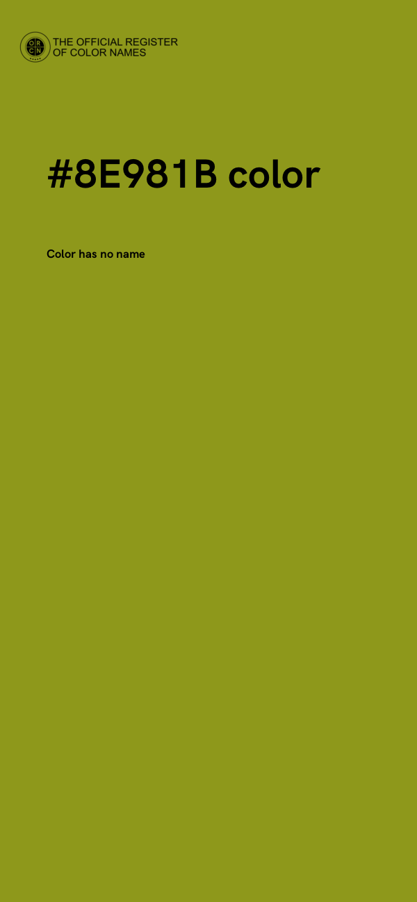 #8E981B color image