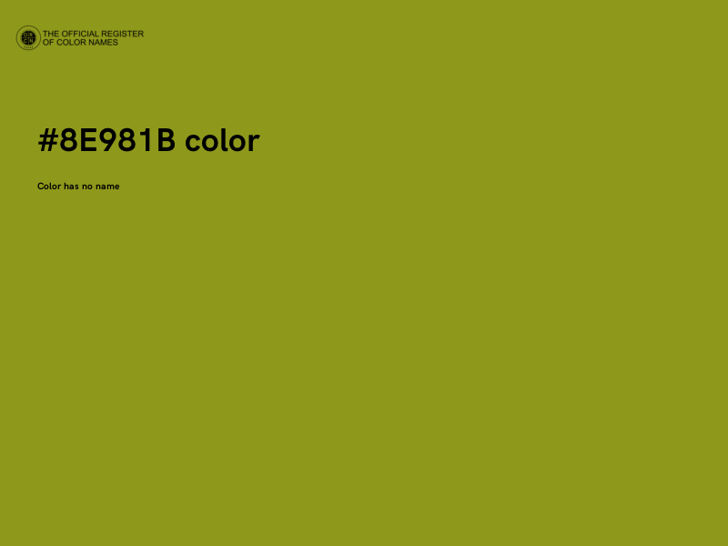 #8E981B color image