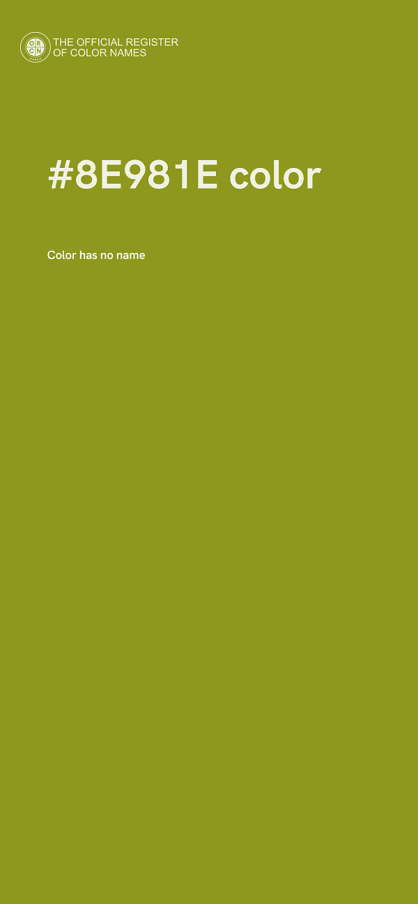 #8E981E color image