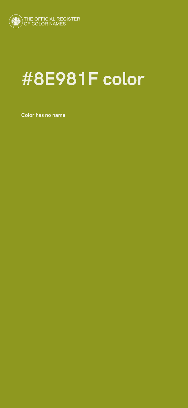 #8E981F color image